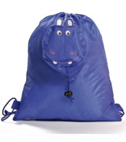 LOTE DE 40 MOCHILAS PLEGABLE ANIMALS AZUL