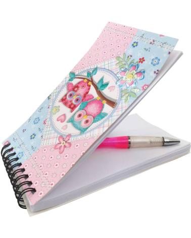 LIBRETA + BOLÍGRAFO BÚHOS EN CAJA REGALO