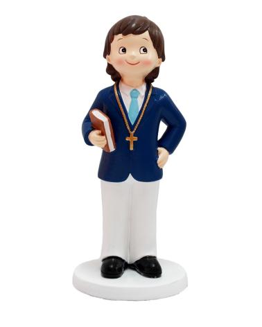 FIGURA PASTEL COMUNIÓN NIÑO LIBRO