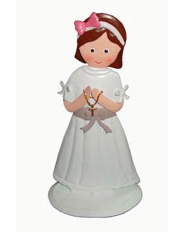 FIGURA METÁLICA COMUNIÓN NIÑA