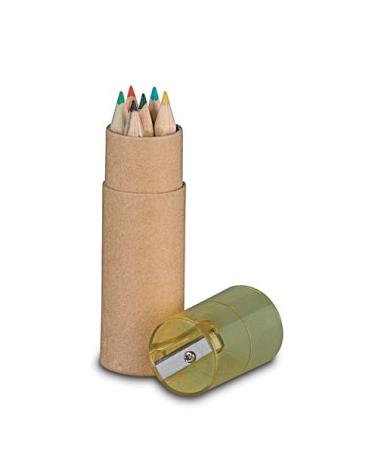 SET ESTUCHE 6 PINTURAS + SACAPUNTAS AMARILLO