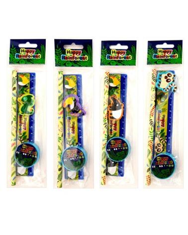 SET 4 PCS PAPELERÍA ANIMALES DE REGALO