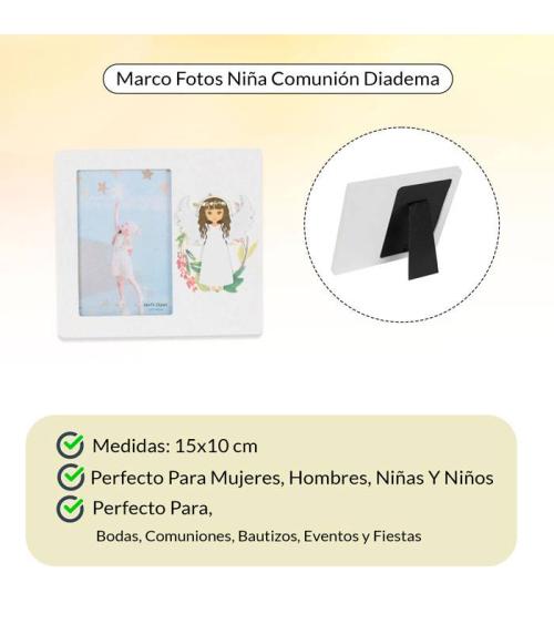 PORTAFOTOS DE MADERA COMUNIÓN NIÑA