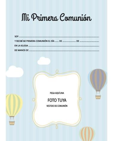 (TARA) LIBRO FIRMAS COMUNIÓN NIÑO SIN ESTUCHE