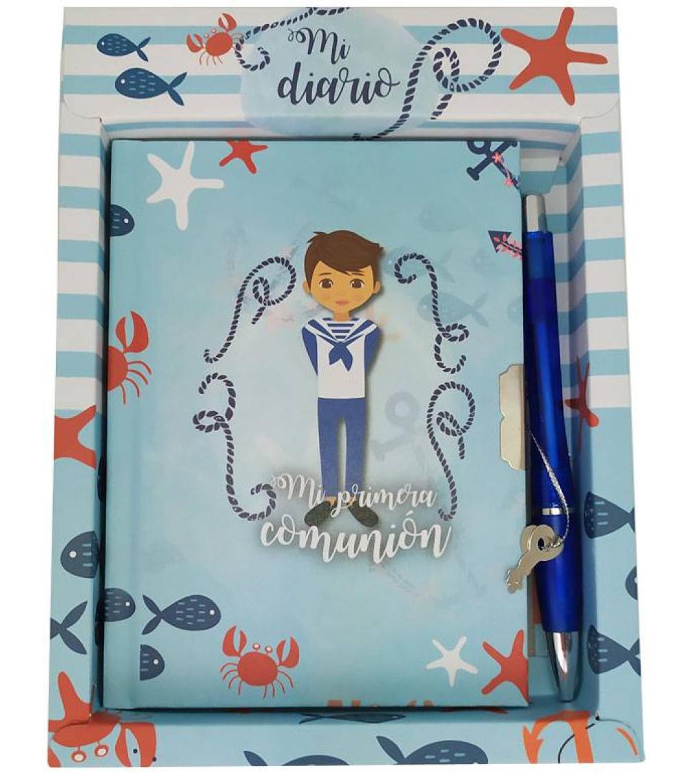 SET DIARIO Y BOLÍGRAFO MI PRIMERA COMUNIÓN NIÑO
