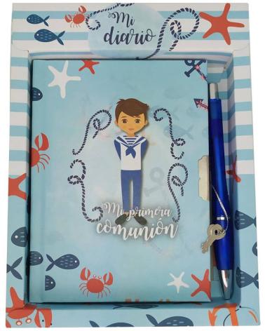 SET DIARIO Y BOLÍGRAFO MI PRIMERA COMUNIÓN NIÑO