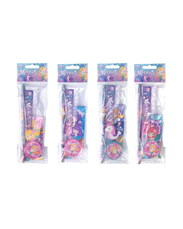 SET 5 PCS PAPELERÍA SIRENITA DE REGALO
