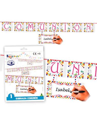 GUIRNALDA COMUNIÓN NIÑA PERSONALIZABLE