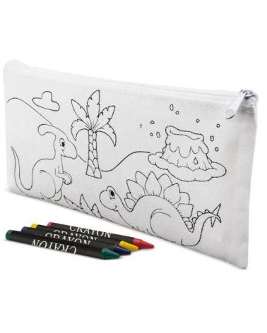 ESTUCHE CON 5 CERAS DINOS NON WOVEN