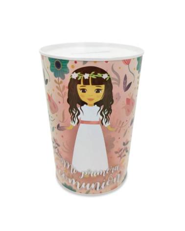 HUCHA METÁLICA MI PRIMERA COMUNIÓN NIÑA