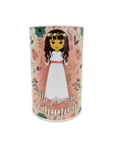 HUCHA METÁLICA MI PRIMERA COMUNIÓN NIÑA