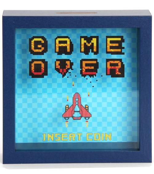 HUCHA DE MADERA GAME OVER