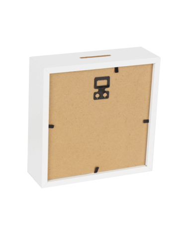 HUCHA MADERA BLANCA PARA PERSONALIZAR