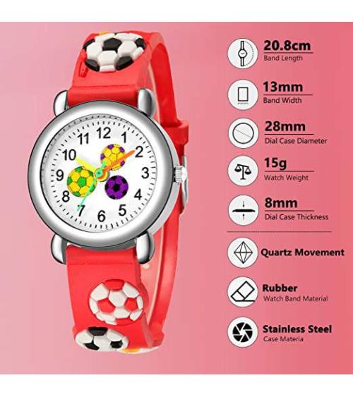 RELOJ FÚTBOL SILICONA - RELOJES INFANTILES NIÑOS