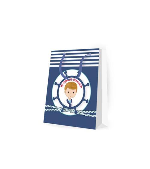 BOLSA DE PAPEL MARINERO COMUNIÓN NIÑO