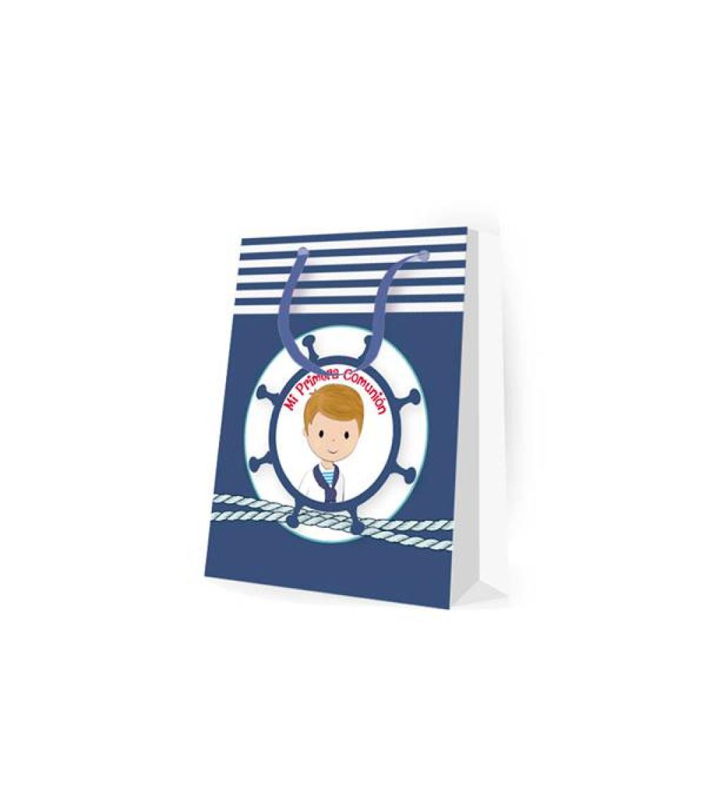 BOLSA DE PAPEL MARINERO COMUNIÓN NIÑO
