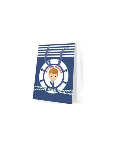 BOLSA DE PAPEL MARINERO COMUNIÓN NIÑO