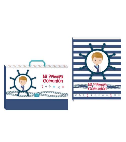 MALETÍN MÁS LIBRO FIRMAS MI PRIMERA COMUNIÓN NIÑO