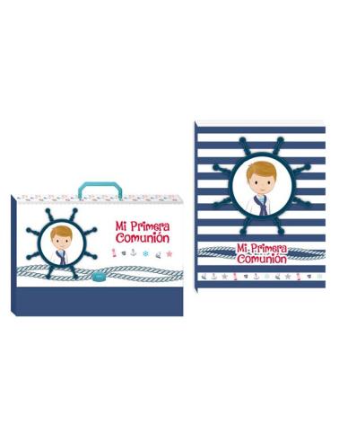 MALETÍN MÁS LIBRO FIRMAS MI PRIMERA COMUNIÓN NIÑO