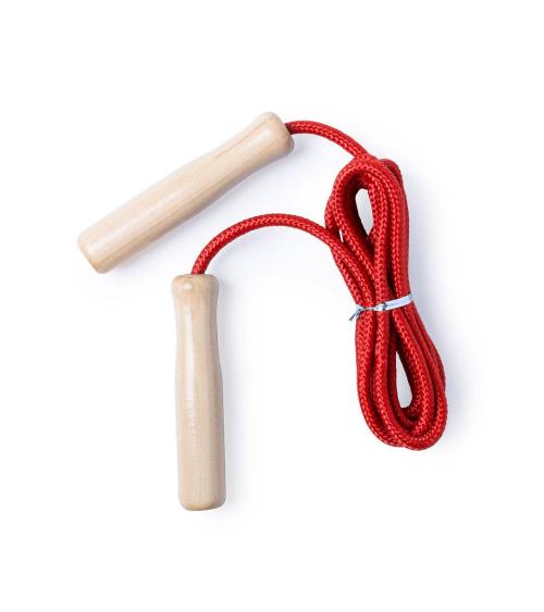 COMBA SALTAR DE MADERA 240 CM ROJO