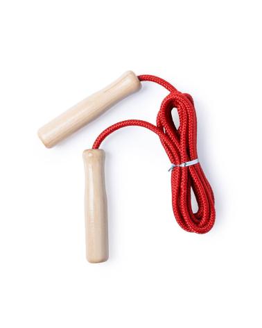 COMBA SALTAR DE MADERA 240 CM ROJO