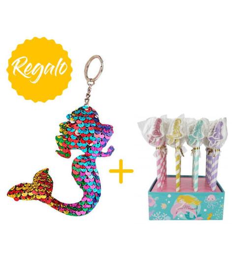 [REGALO] LOTE 24 LÁPICES + 4 LLAVEROS LENTEJUELAS SUR 8636
