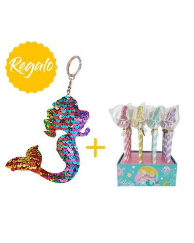 [REGALO] LOTE 24 LÁPICES + 4 LLAVEROS LENTEJUELAS SUR 8636