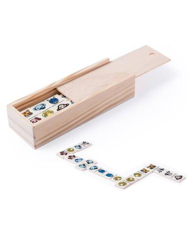 DOMINÓ ANIMALITOS EN ESTUCHE DE MADERA