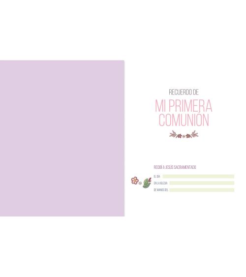 MI PRIMERA COMUNION LIBRO FOTOS Y RECUERDOS NIÑA