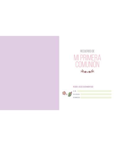 MI PRIMERA COMUNION LIBRO FOTOS Y RECUERDOS NIÑA