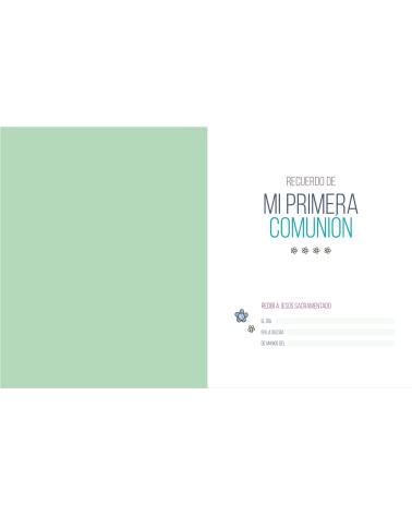 MI PRIMERA COMUNION LIBRO FOTOS Y RECUERDOS NIÑO