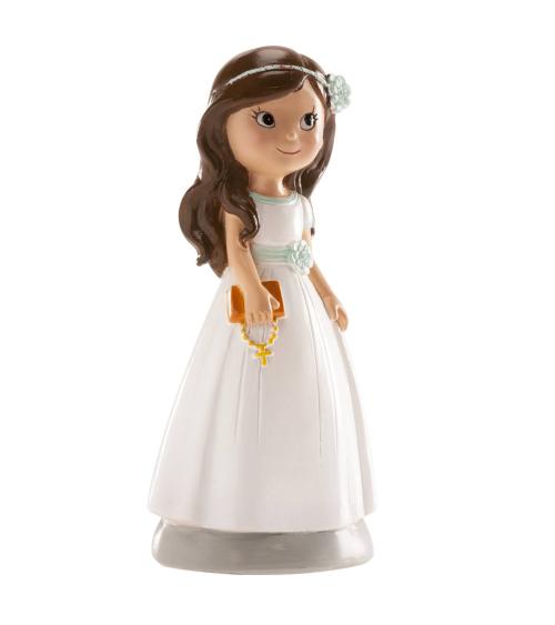 FIGURA TARTA COMUNIÓN NIÑA ACCESORIOS 13 CM