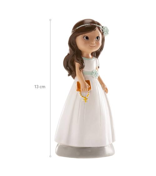 FIGURA TARTA COMUNIÓN NIÑA ACCESORIOS 13 CM