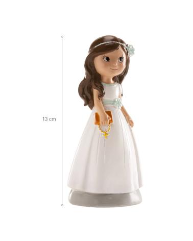 FIGURA TARTA COMUNIÓN NIÑA ACCESORIOS 13 CM