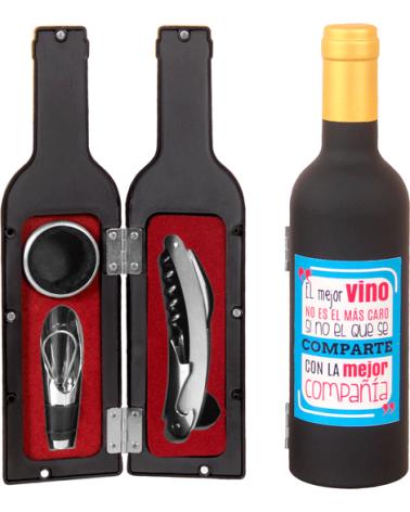 LOTE DE 3 SET DE 3 PIEZAS DE VINO "LAS MEJORES COSAS" SIN PRESENTACIÓN