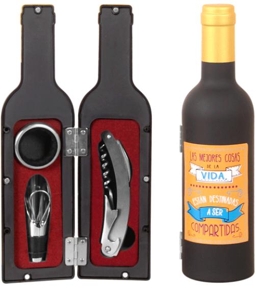 LOTE DE 3 SET DE 3 PIEZAS DE VINO "LAS MEJORES COSAS" SIN PRESENTACIÓN