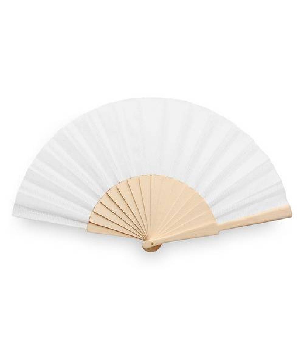 LOTE DE 12 ABANICOS DE TELA Y MADERA SIN PRESENTACIÓN