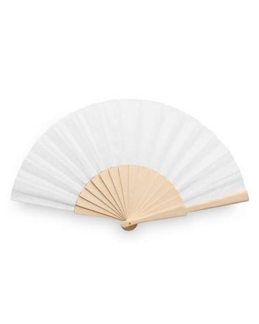 LOTE DE 12 ABANICOS DE TELA Y MADERA SIN PRESENTACIÓN