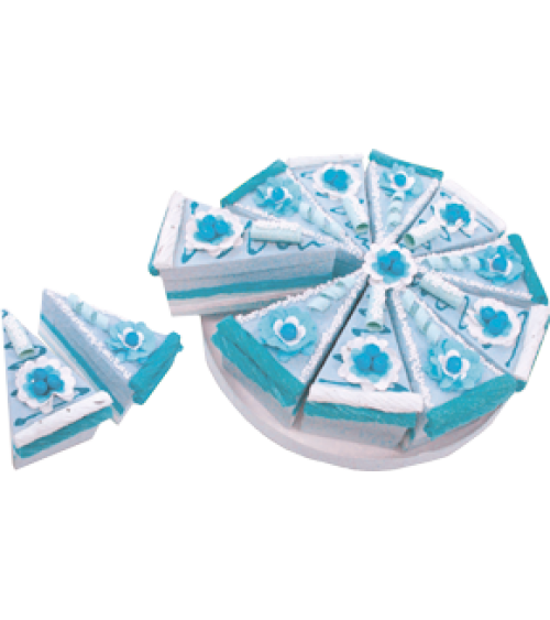 SET 10 CAJAS PORCIÓN PASTELITO + DISPLAY AZUL