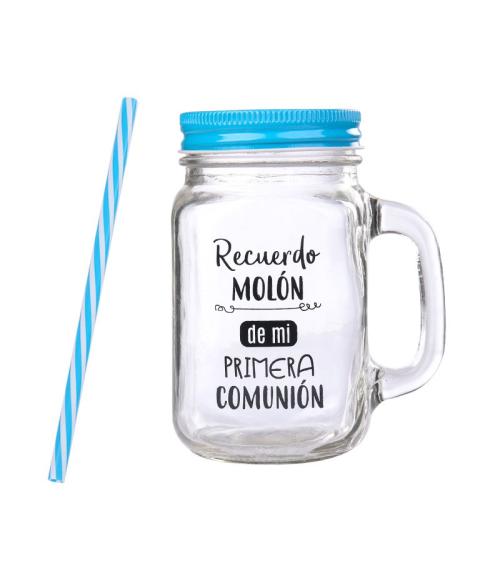 JARRA CRISTAL CON CAÑA "RECUERDO MOLÓN"
