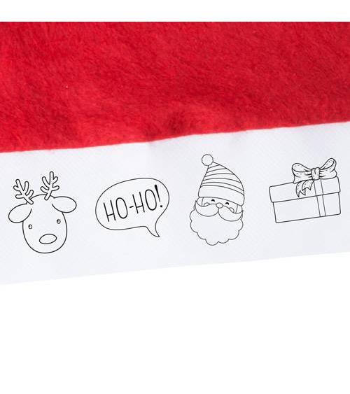 GORRO PAPA NOEL NIÑO PARA COLOREAR
