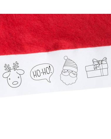 GORRO PAPA NOEL NIÑO PARA COLOREAR