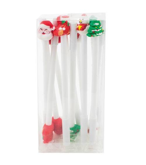 SET DE 12 BOLIGRAFOS NAVIDEÑOS