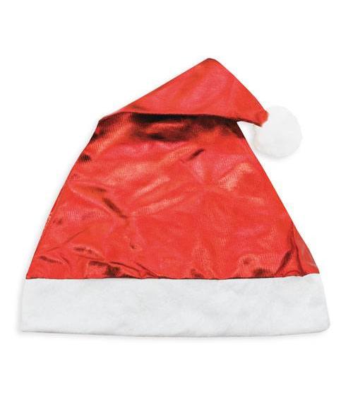 GORRO METALIZADO ROJO NAVIDAD