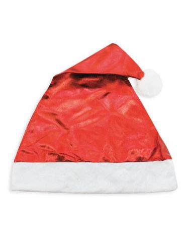 GORRO METALIZADO ROJO NAVIDAD