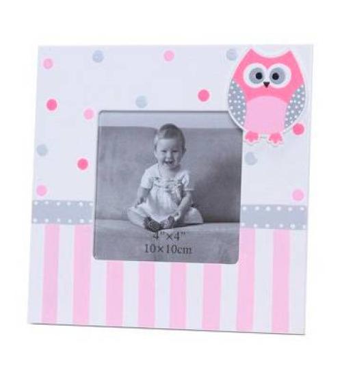 [TARA] LOTE 10 PORTAFOTOS MADERA BÚHO