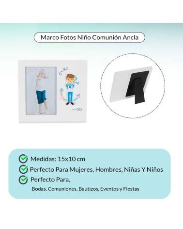 PORTAFOTOS DE MADERA COMUNIÓN NIÑO