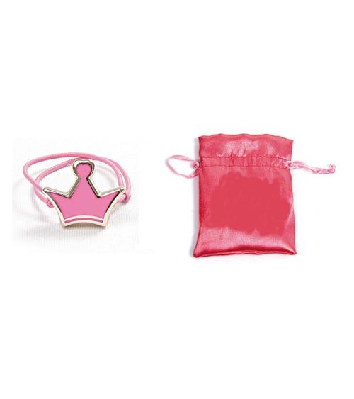 PULSERA PRINCESA ROSA AJUSTABLE