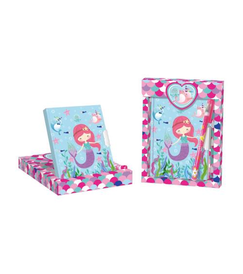 SET DE REGALO DIARIO + BOLÍGRAFO SIRENITA