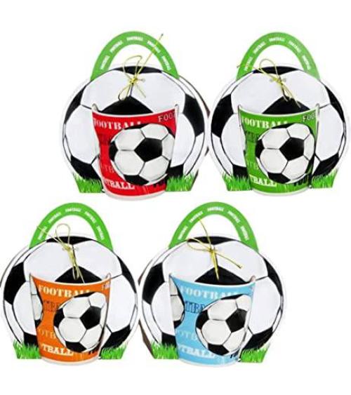 SET 12 TAZAS FÚTBOL EN BOLSA DE REGALO